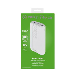 Powerbank Celly PBPD20000EVOWH White