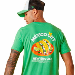 Short-sleeve Sports T-shirt New Era Tacos Food  Light Green