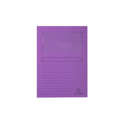 Subfolder Exacompta Forever Transparent window Violet A4 100 Pieces