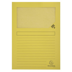 Subfolder Exacompta Forever Transparent window Yellow A4 100 Pieces