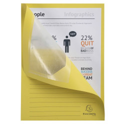 Subfolder Exacompta Forever Transparent window Yellow A4 100 Pieces