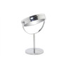 Magnifying Mirror with LED DKD Home Decor 21,5 x 13,5 x 32,5 cm Silver Metal