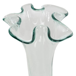 Vase WE CARE Beige recycled glass 20 x 20 x 30 cm