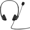 Headphones with Microphone HP Wired Black