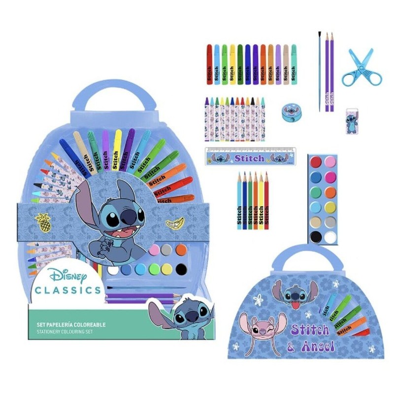 Stationery Set Stitch Briefcase Light Blue