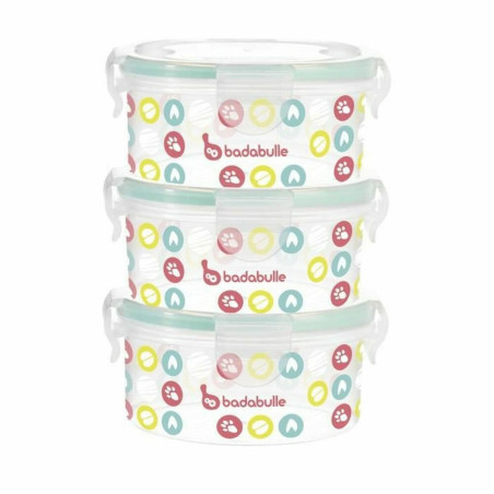 Set of lunch boxes Badabulle 3 x 300 ml