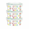 Set of lunch boxes Badabulle 3 x 300 ml