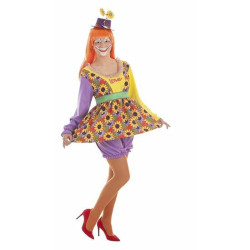 Costume for Adults Love Female Clown 5 Pieces