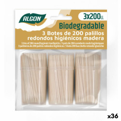 Tooth Picks Algon Set 600 Pieces (36 Units)