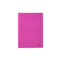 Subfolder Exacompta Forever Transparent window Fuchsia A4 100 Pieces