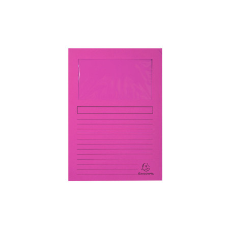 Subfolder Exacompta Forever Transparent window Fuchsia A4 100 Pieces