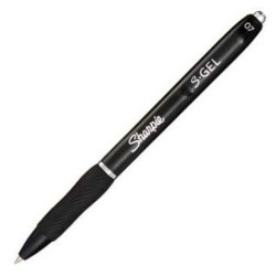 Gel pen Sharpie S-Gel Retractable Black 0,7 mm (12 Units)