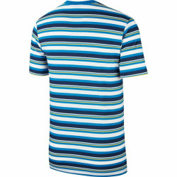 Men’s Short Sleeve T-Shirt Nike Stripe Tee Blue