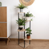 Flower Pot Stand Vinthera Moa Steel Black 59,8 x 106,3 cm