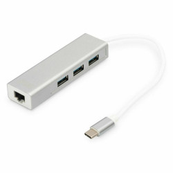 USB Hub Digitus DA-70255 Grey White/Grey Silver