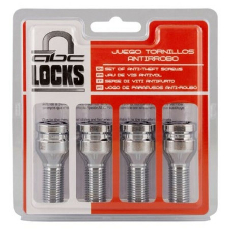 Anti-Theft Screws BC Corona 14X150 L26 17/19 Silver (4 uds)