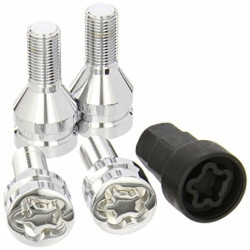 Anti-Theft Screws BC Corona 12x125 L24 17/19 Silver (4 uds)