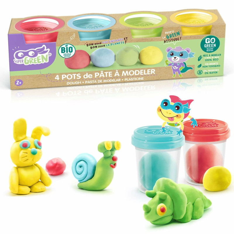 Modelling Clay Game Canal Toys Organic Modeling Clay 4 Units