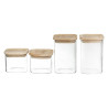 4 Tubs Secret de Gourmet Kitchen Stackable Glass