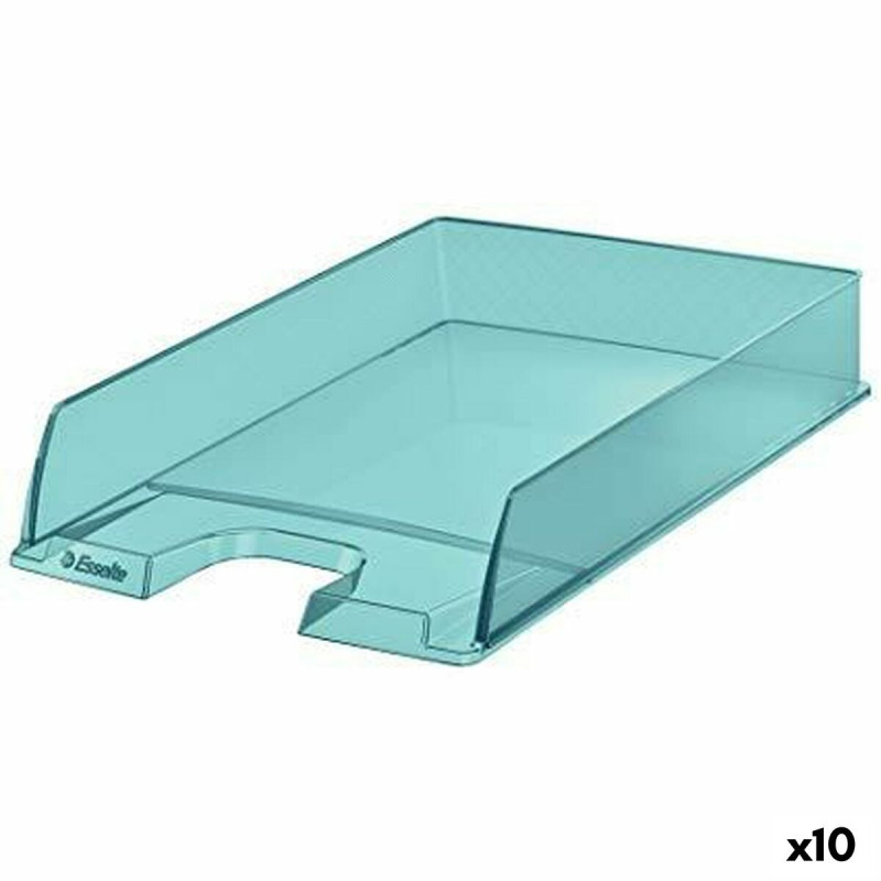 Classification tray Esselte Transparent Blue polystyrene 10 Units