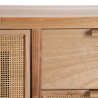 Hall Table with Drawers HONEY 80 x 40 x 82 cm Natural Wood Rattan