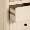 Chest of drawers MARIE 42 x 40,2 x 100 cm Natural Wood DMF