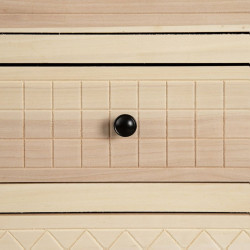 Chest of drawers MARIE 42 x 40,2 x 100 cm Natural Wood DMF