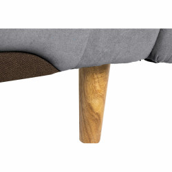 Sofabed DKD Home Decor Grey Polyester Wood Plastic Modern Scandi 190 x 75 x 75 cm