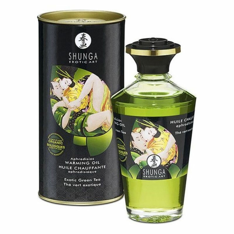 Erotic Massage Oil Shunga CC812100 Green Tea (100 ml)