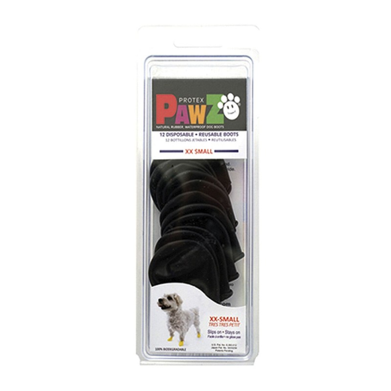 Boots Pawz Dog 12 Units Black Size XXS