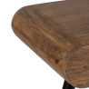 Console LIVU Black Natural Iron Mango wood 117 x 36,5 x 75 cm