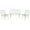 Table Set with 3 Armchairs Home ESPRIT Mint Metal 115 x 53 x 83 cm