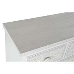 Chest of drawers DKD Home Decor Beige Wood White MDF Wood (80 x 40 x 105 cm)