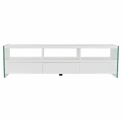 TV furniture DKD Home Decor White Crystal MDF (160 x 45 x 40 cm)