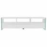 TV furniture DKD Home Decor White Crystal MDF (160 x 45 x 40 cm)