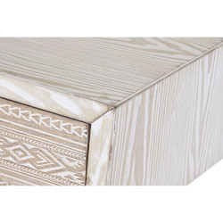 Console DKD Home Decor Fir Natural White 120 x 35 x 80 cm