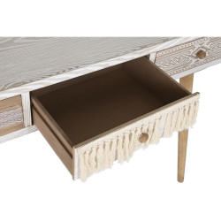 Console DKD Home Decor Fir Natural White 120 x 35 x 80 cm