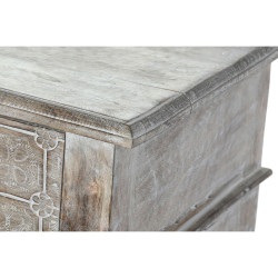 Hall Table with 2 Drawers DKD Home Decor White Brown Mango wood 91 x 42 x 81 cm