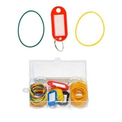 Elastic bands Keychain Set (8 Units)