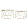 Set of 2 tables DKD Home Decor Golden 80 x 80 x 47 cm