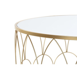 Set of 2 tables DKD Home Decor Golden 80 x 80 x 47 cm