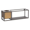 Shelves 40 x 12 x 13,5 cm Black Golden Metal