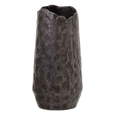 Vase Grey Aluminium 14 x 14 x 26 cm