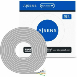 UTP Category 6 Rigid Network Cable Aisens A135-0660 Grey 100 m