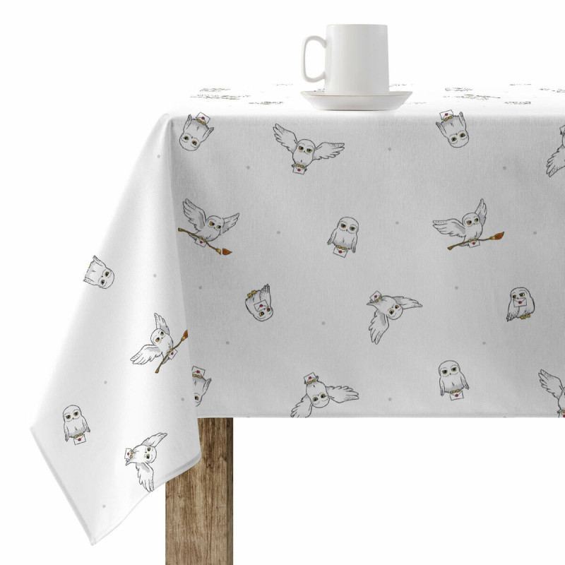 Stain-proof resined tablecloth Harry Potter Hedwig 140 x 140 cm