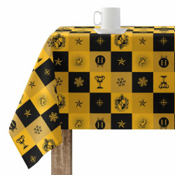 Stain-proof resined tablecloth Harry Potter Hufflepuff 140 x 140 cm