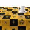 Stain-proof resined tablecloth Harry Potter Hufflepuff 140 x 140 cm