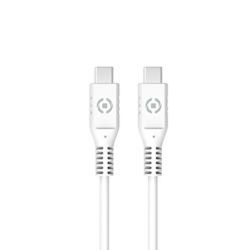 Cable USB C Celly White 1 m