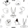 Cot Quilt Cover Looney Tunes Looney B&W 115 x 145 cm