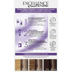 Permanent Colour Creme L'Oreal Make Up Excellence Cool Creme Intense Ash Blonde 7,11